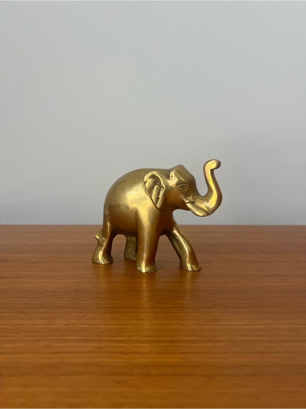 Vintage Brass Elephant Figurine